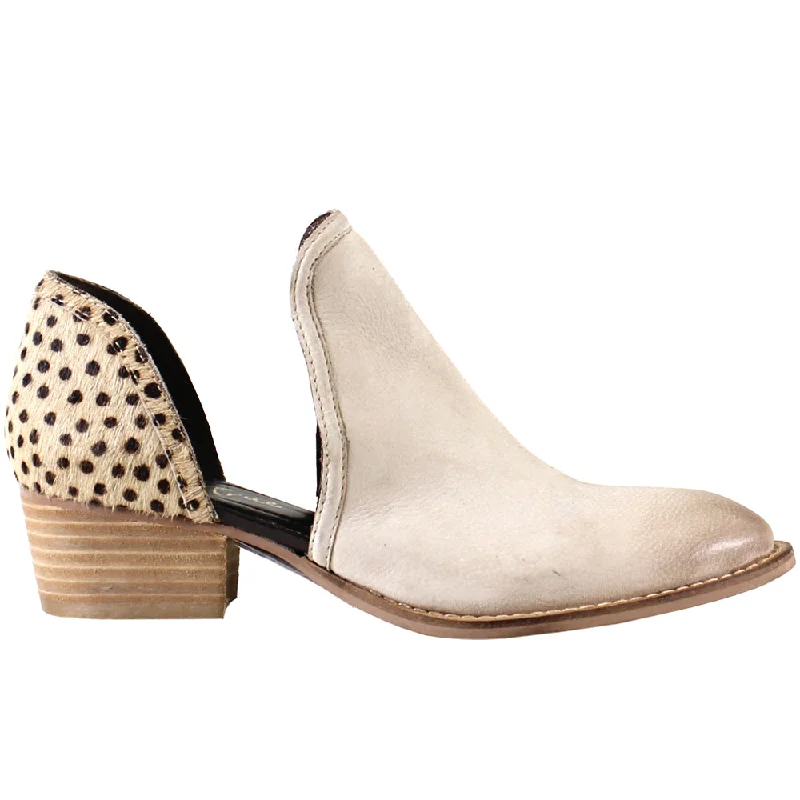 Shy Town Cheetah Round Toe Cowboy Booties