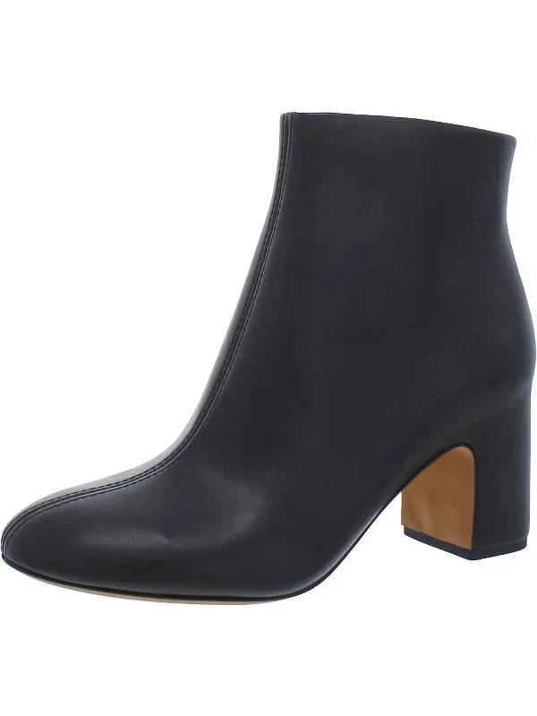 Terri Womens Leather Zip Up Ankle Boots