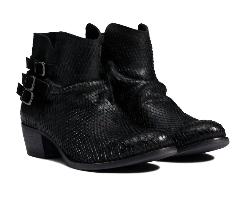 Women's Carlita Boot In Black Python