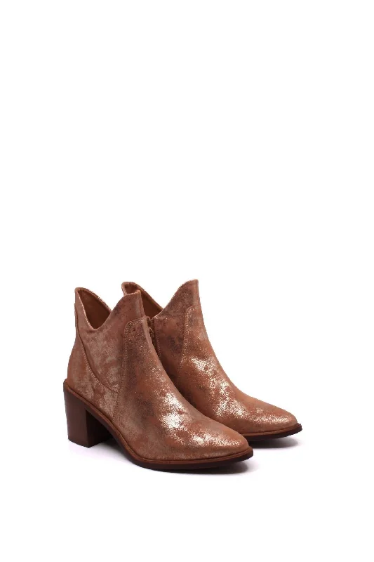 Women's Pretty Little Bird Booties In Rose Gold